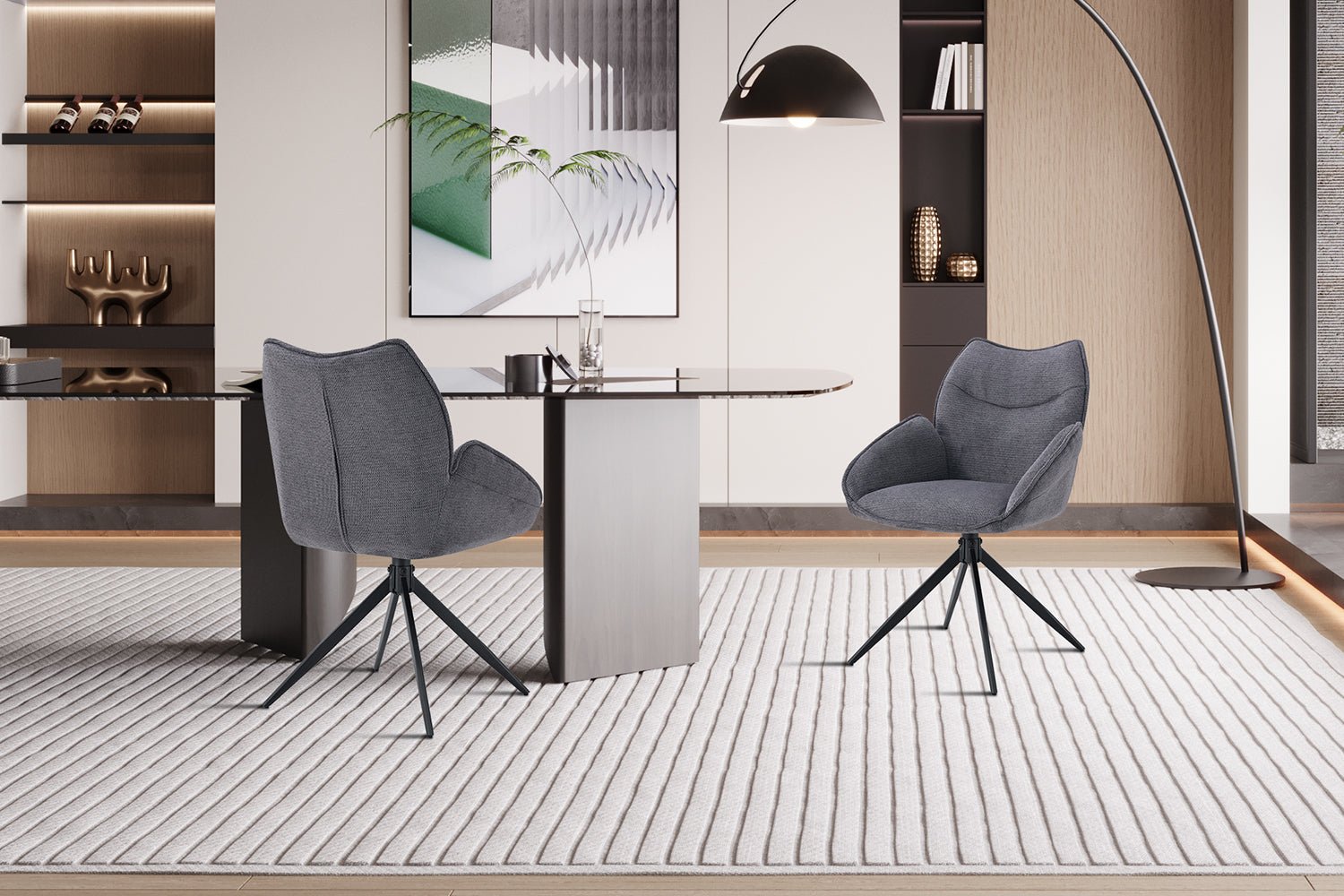 Chaise moderne pivotante MAHI - Maestria