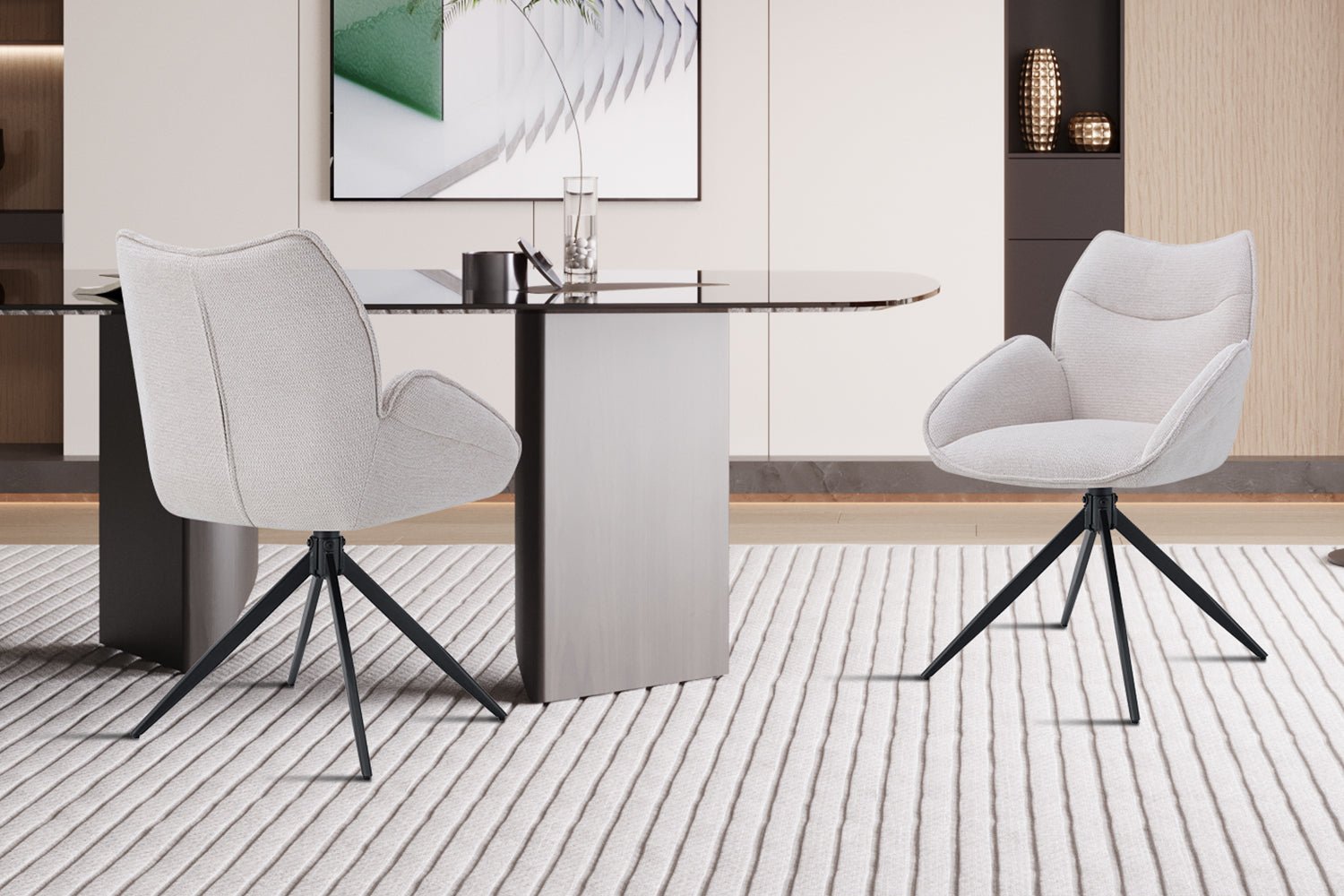 Chaise moderne pivotante MAHI - Maestria