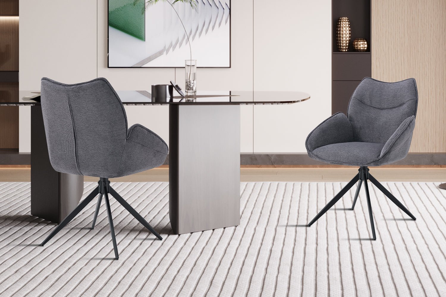 Chaise moderne pivotante MAHI - Maestria