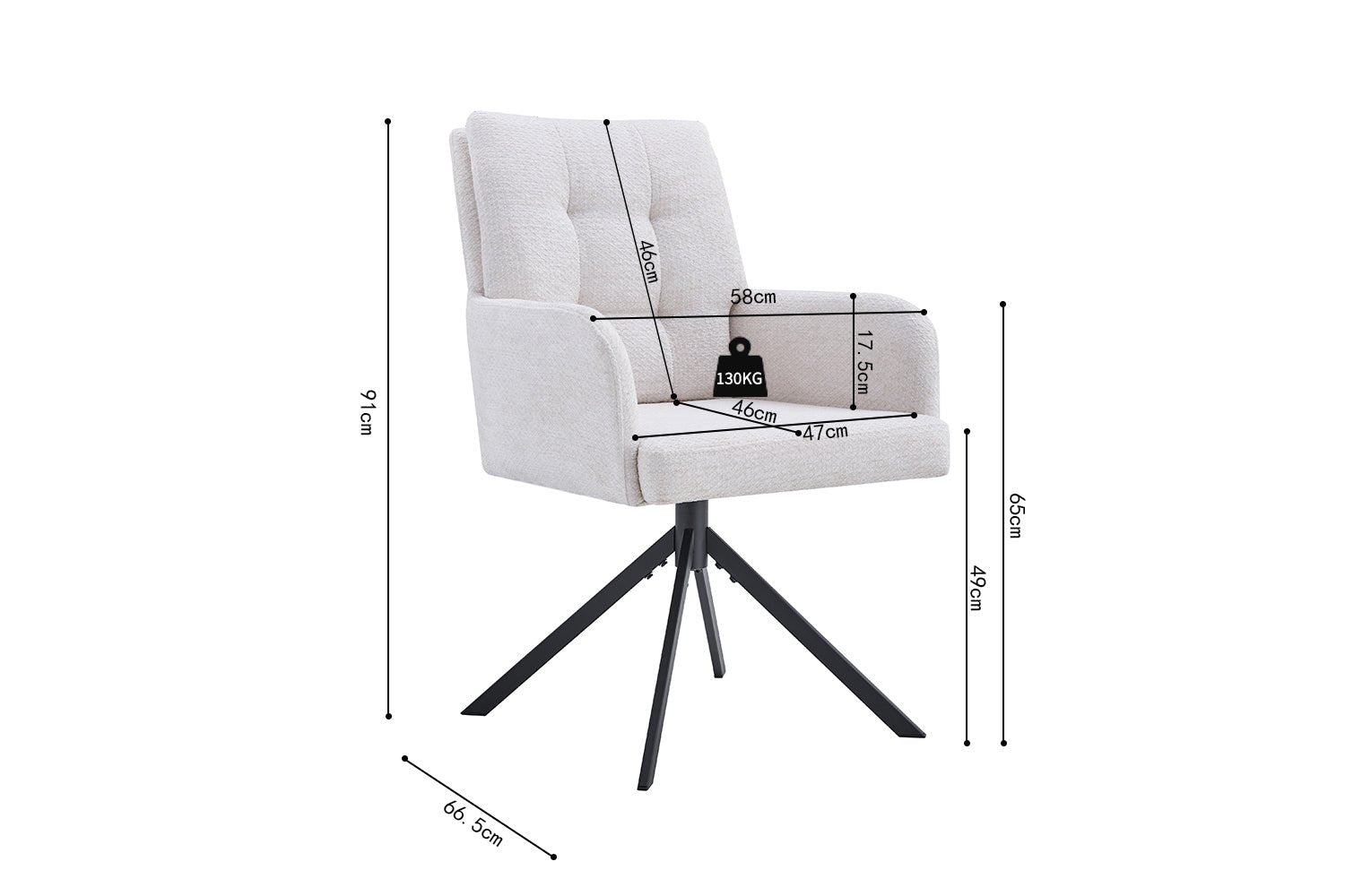 Chaise pivotante GRANADA - Maestria