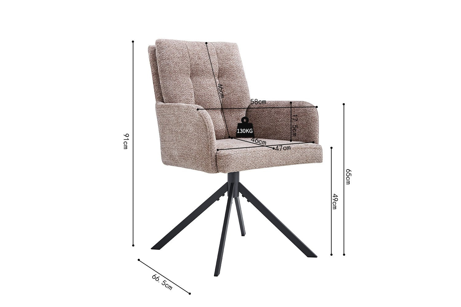 Chaise pivotante GRANADA - Maestria