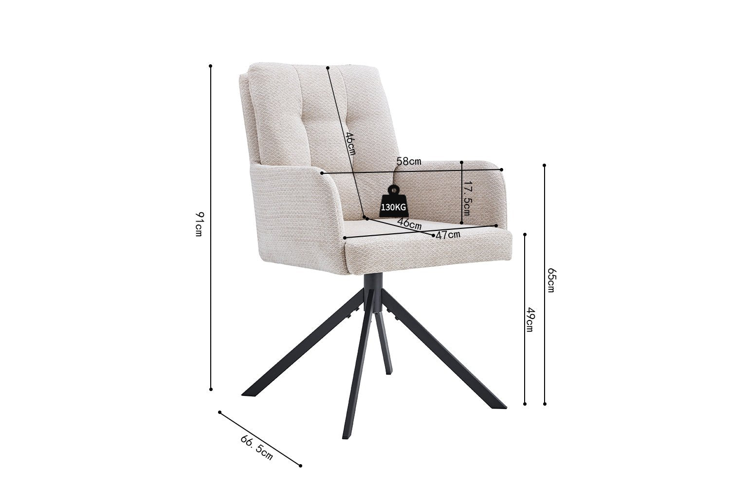 Chaise pivotante GRANADA - Maestria