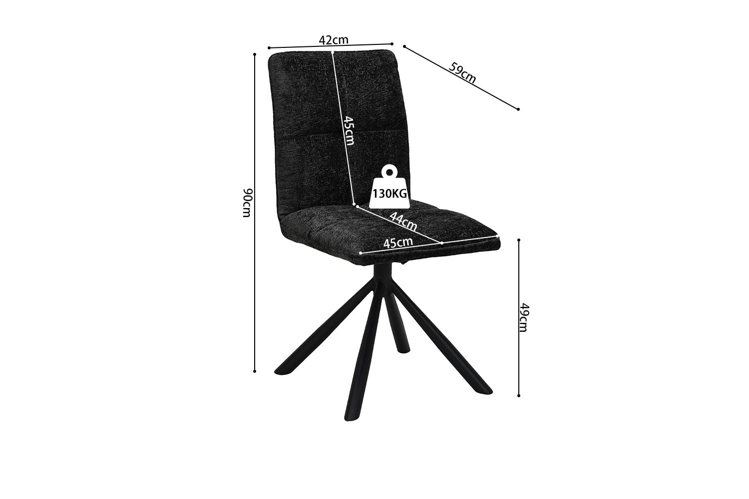 Chaise pivotante JACK - Maestria