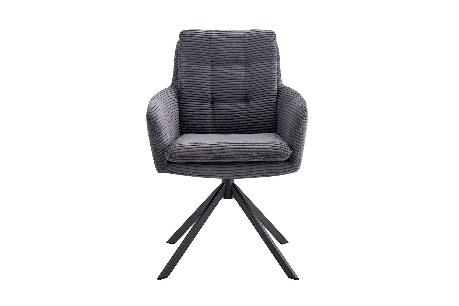 Chaise pivotante LUNA tissu côtelé - Maestria