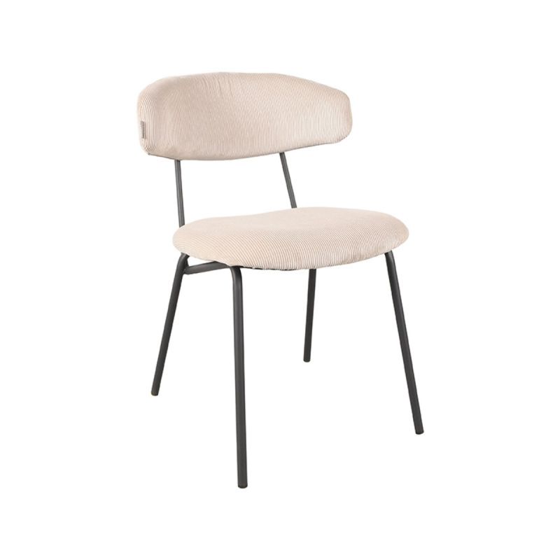 Chaise Zack Velours Côtelé - Maestria