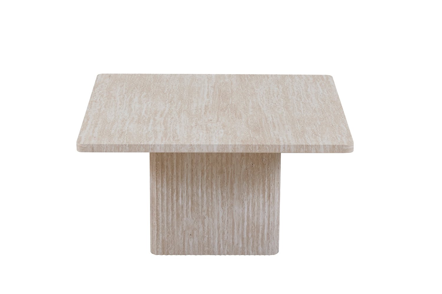 Set de 2 tables Basses Bobby – Décor Travertin Beige - Maestria