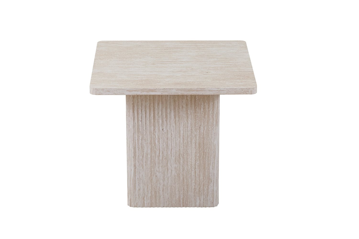 Set de 2 tables Basses Bobby – Décor Travertin Beige - Maestria