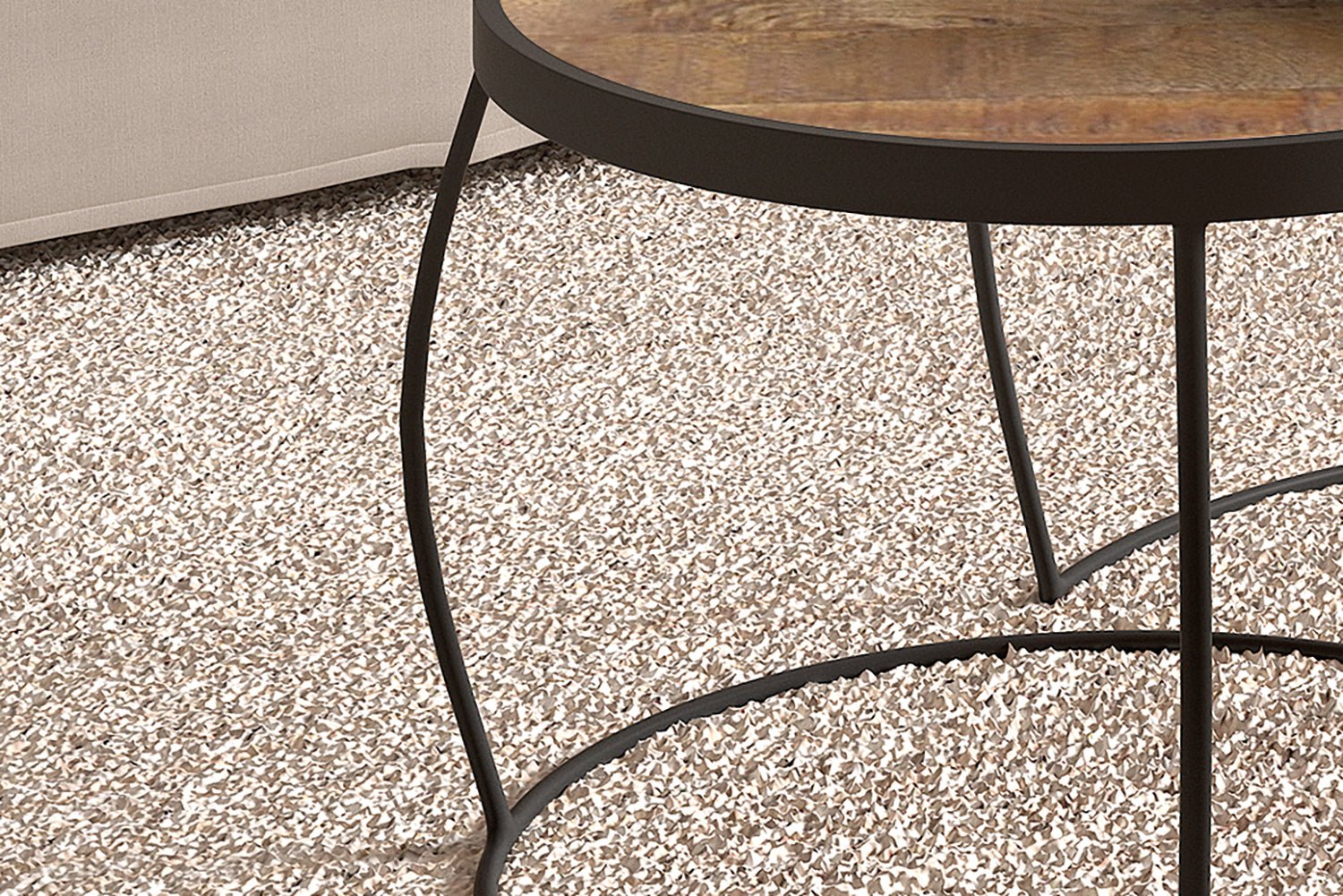 Set de 2 Tables Basses Lars – Bois de Manguier Clair ou Noir - Maestria