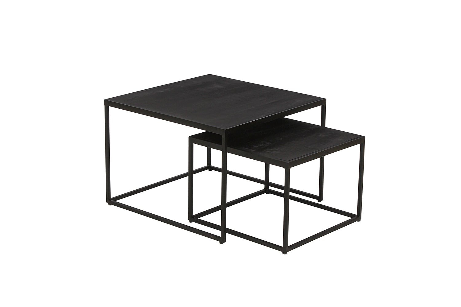 Set de 2 Tables Basses Quinn – Bois de Manguier Clair ou Noir - Maestria