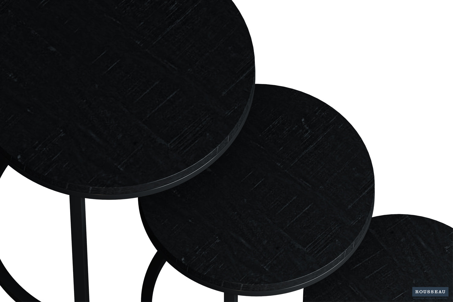 Set De 3 Tables D’appoint Hudson – Bois de Manguier - Maestria