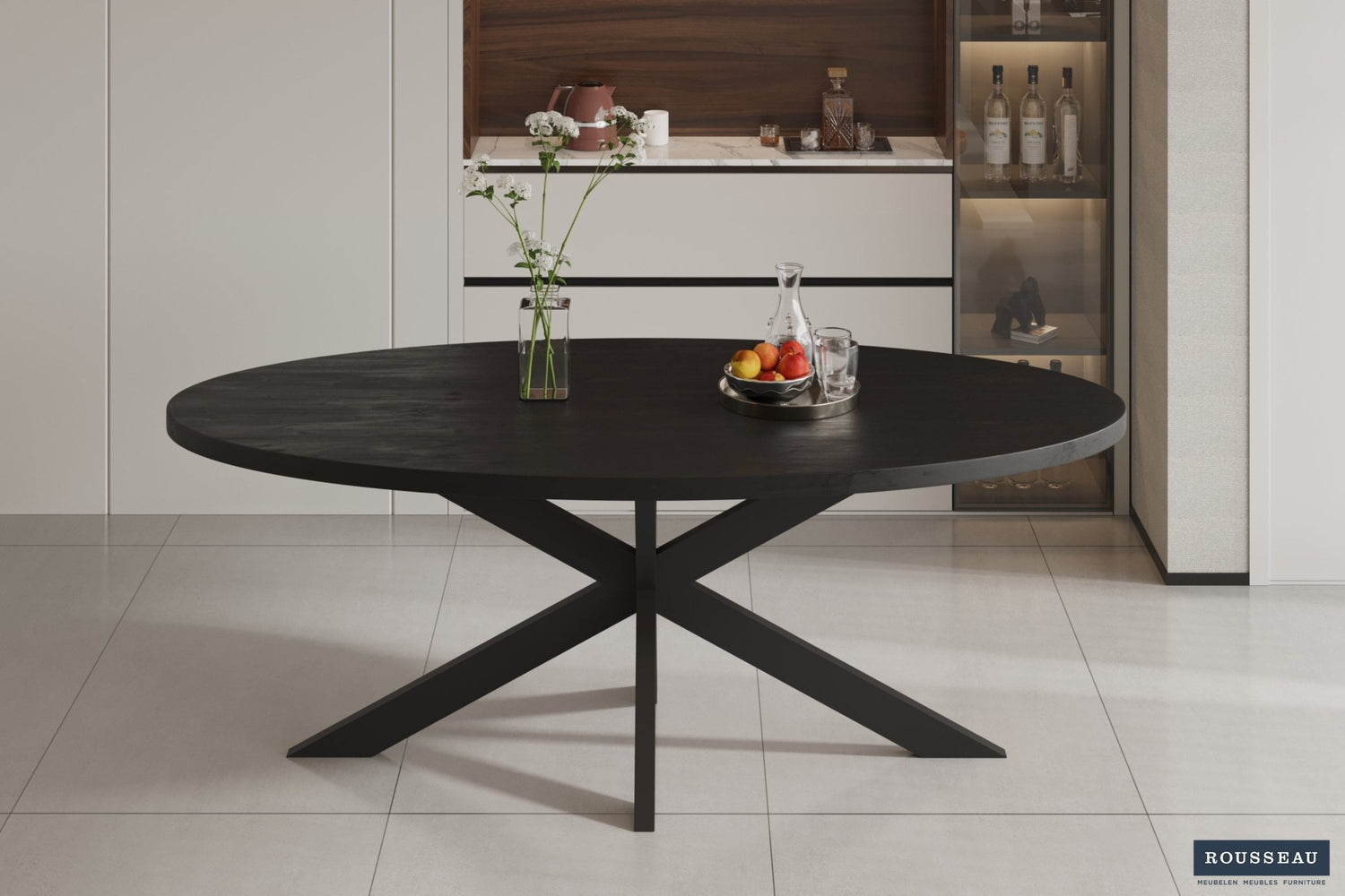 Table ALEXA ovale Manguier massif - Maestria