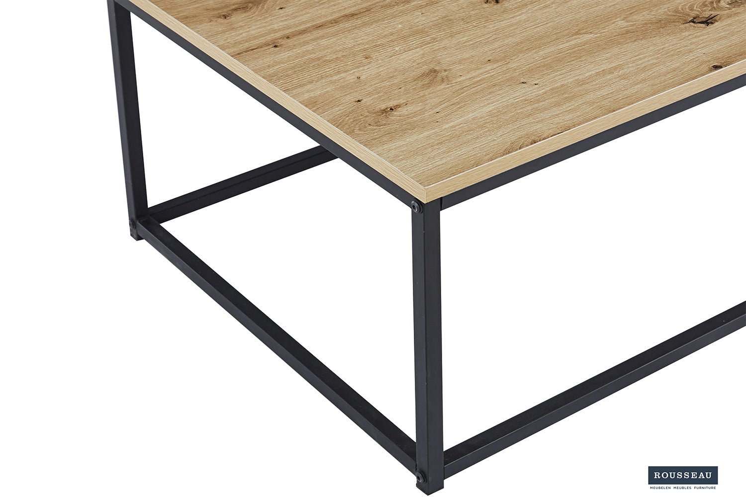 Table Basse Dallas – Chêne vieilli, Marbre ou Pierre - Maestria