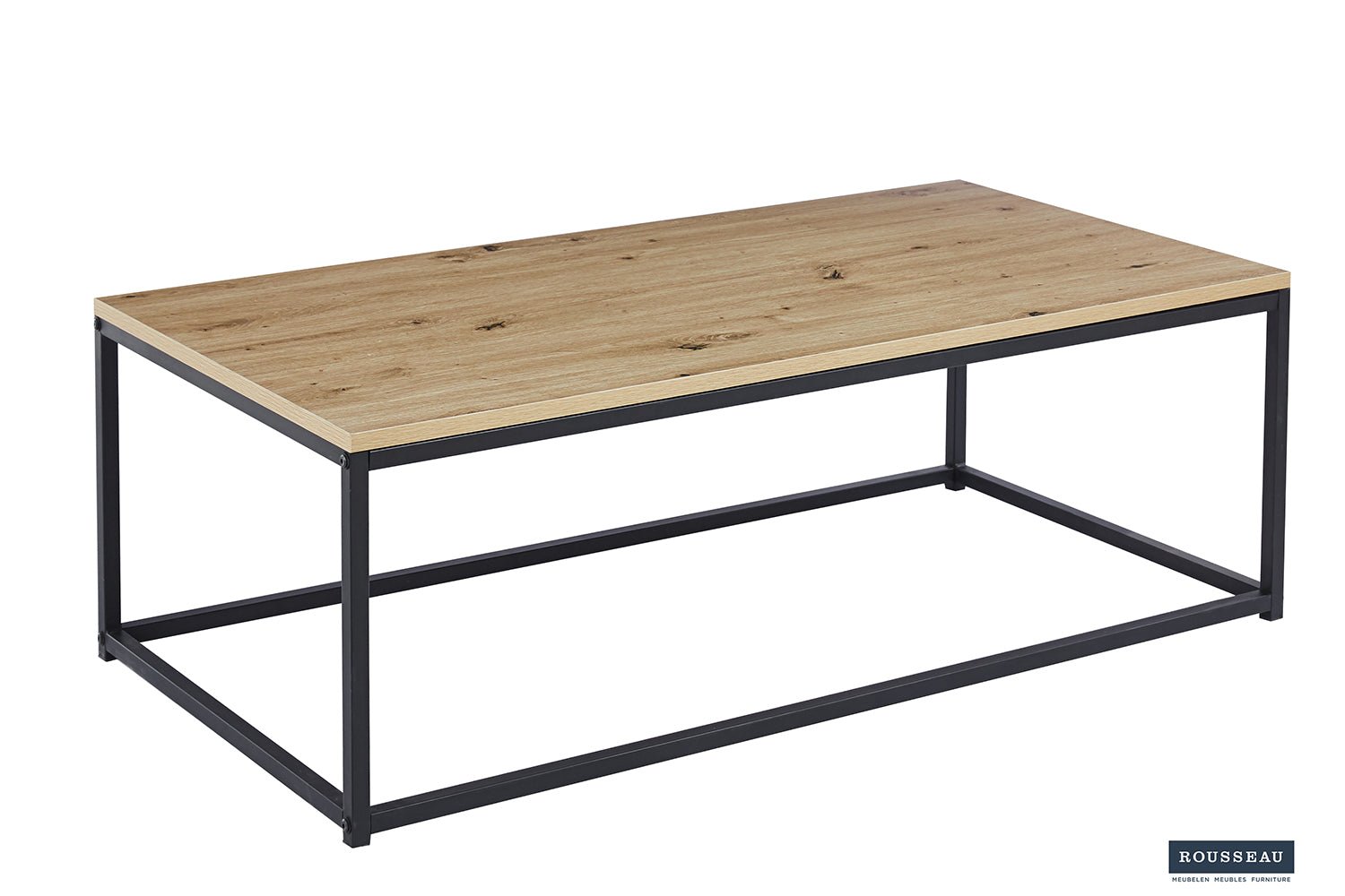 Table Basse Dallas – Chêne vieilli, Marbre ou Pierre - Maestria