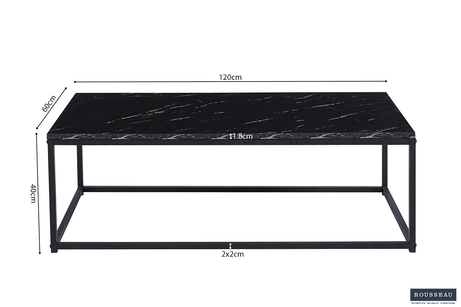 Table Basse Dallas – Chêne vieilli, Marbre ou Pierre - Maestria