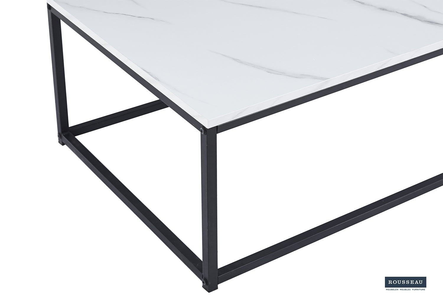 Table Basse Dallas – Chêne vieilli, Marbre ou Pierre - Maestria