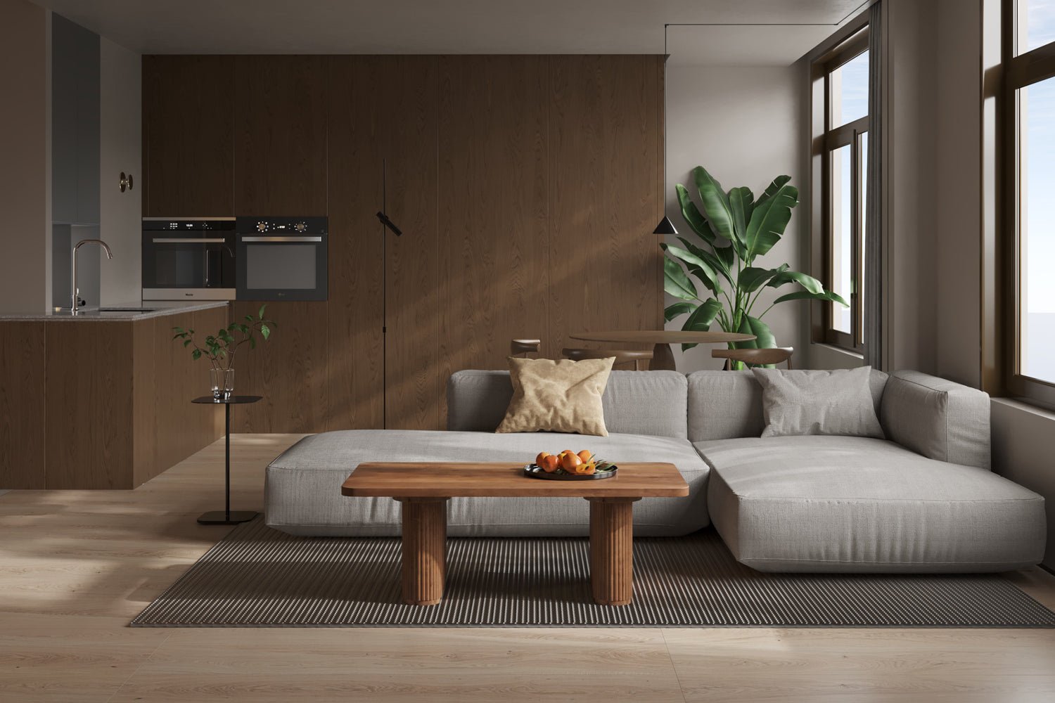 Table Basse Jean – Bois de Manguier Brun Clair - Maestria