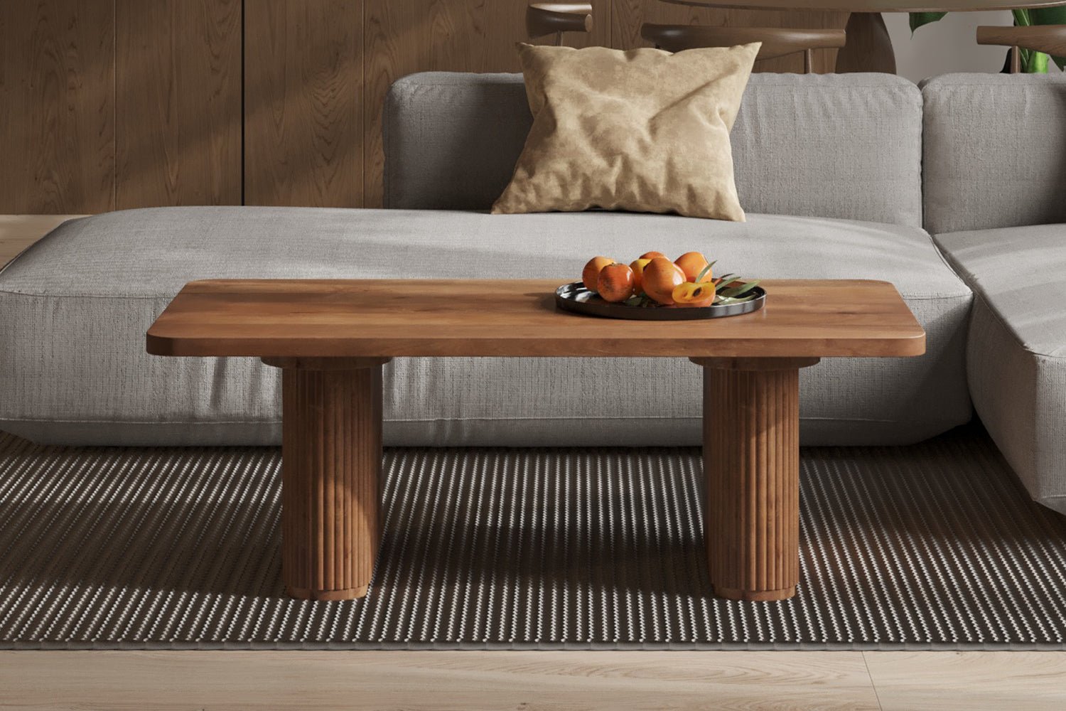 Table Basse Jean – Bois de Manguier Brun Clair - Maestria