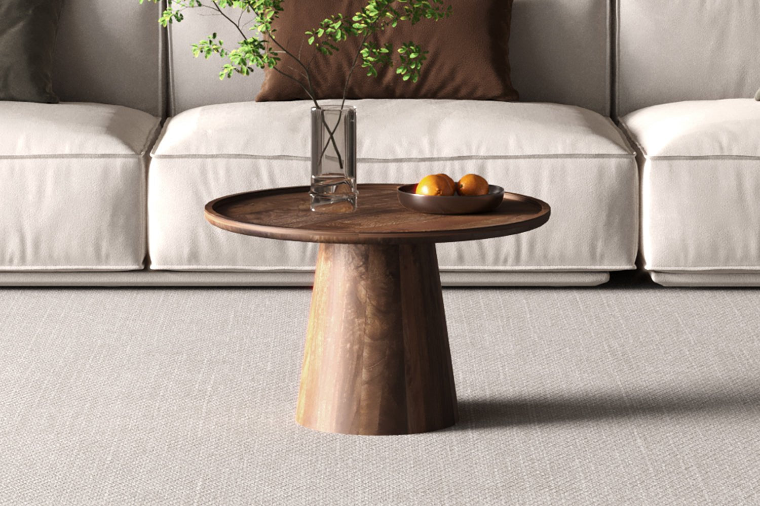 Table Basse Jules 65x40 cm - Bois de Manguier Brun Clair - Maestria