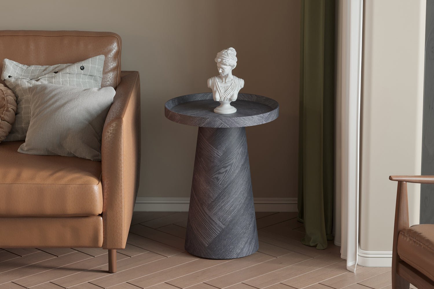 Table Basse Manus 45 cm - Décor Gris Foncé - Maestria