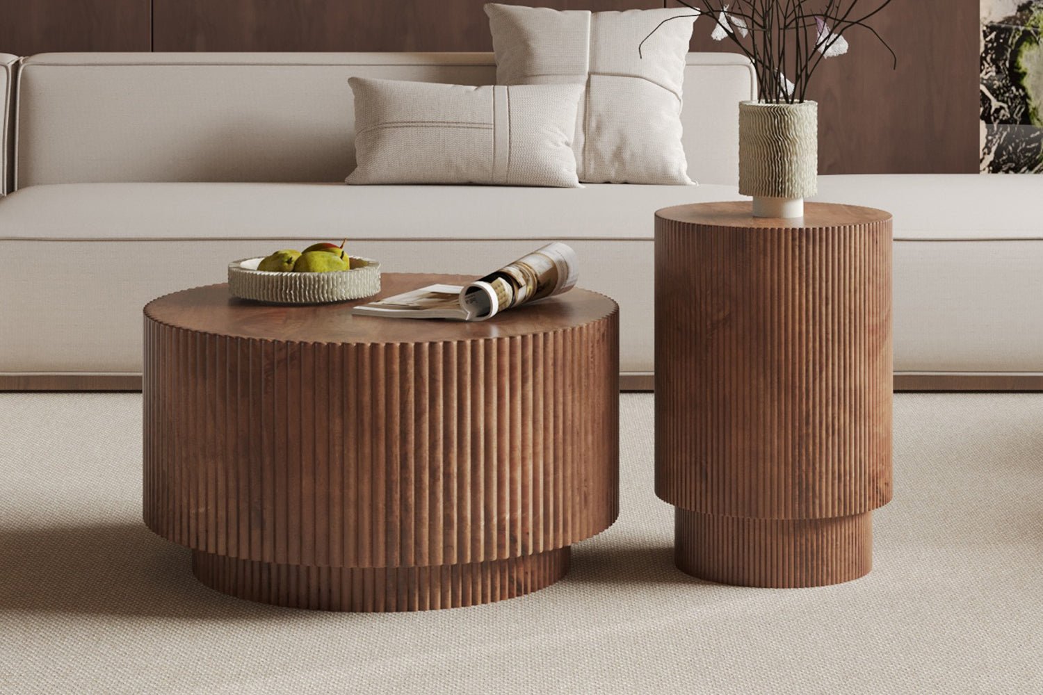 Table Basse Victor – Bois de Manguier Brun Clair - Maestria