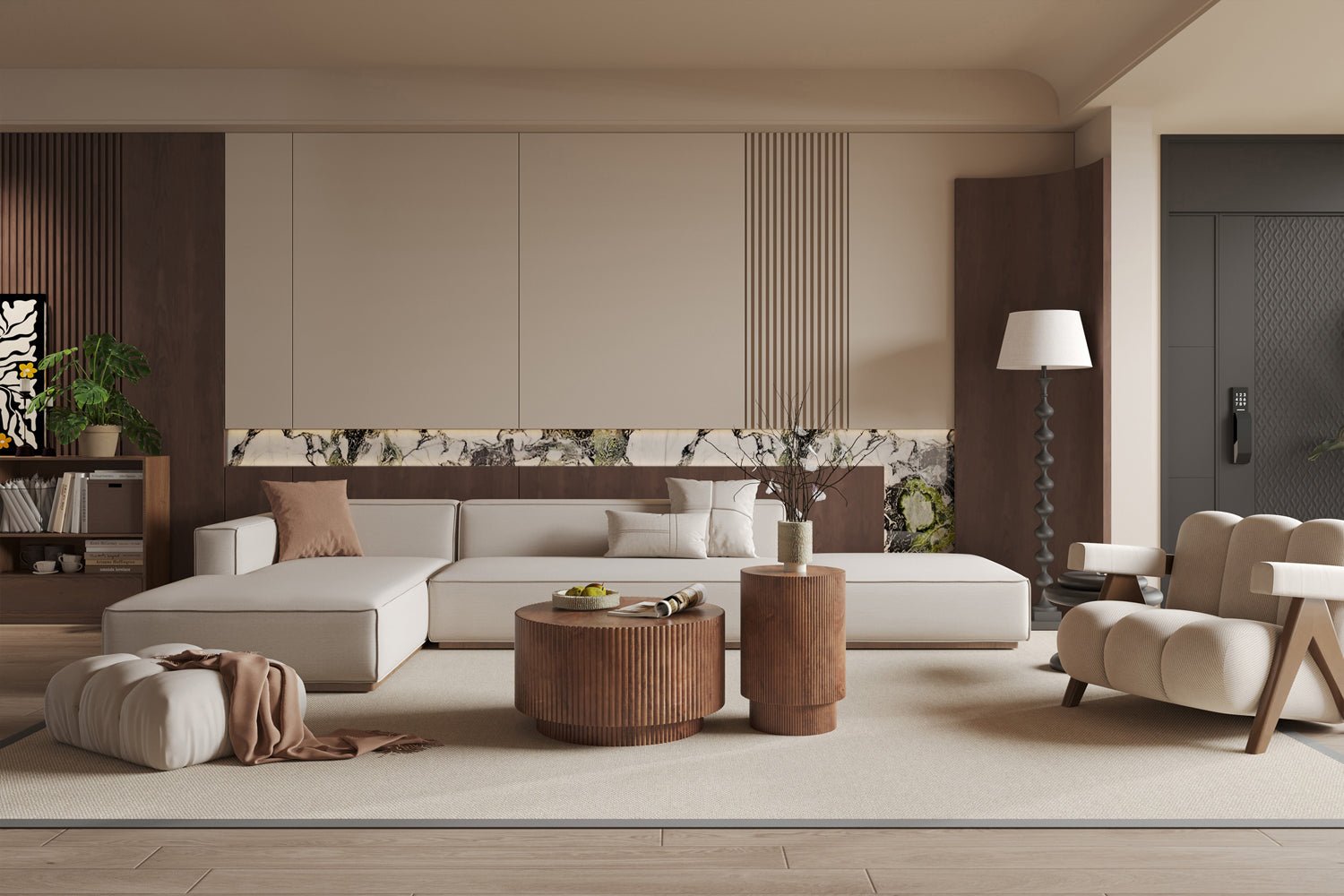 Table d'Appoint Victor – Bois de Manguier Brun Clair - Maestria