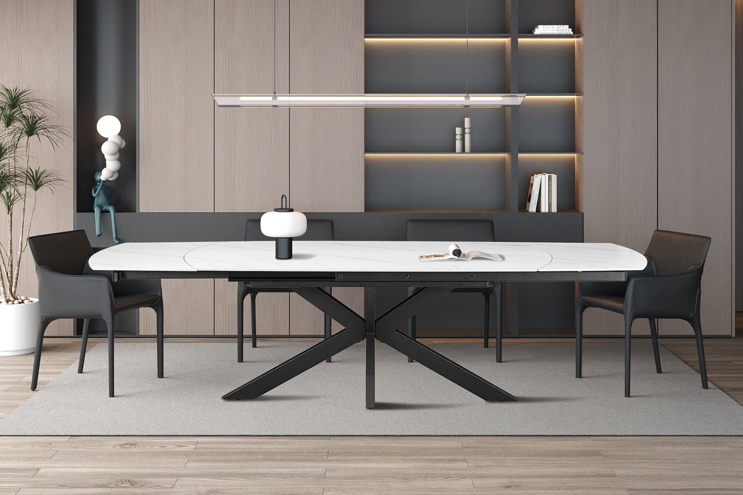 Table extensible ARES ovale danoise - Maestria