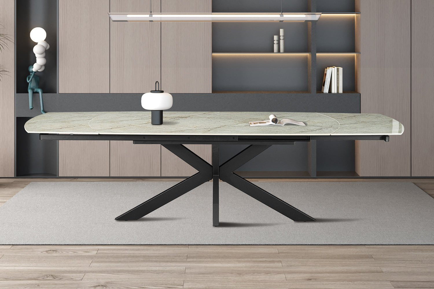 Table extensible ARES ovale danoise - Maestria