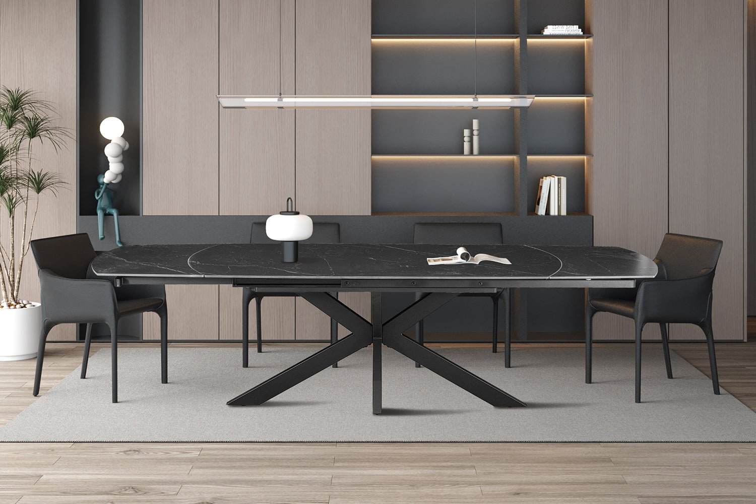 Table extensible ARES ovale danoise - Maestria