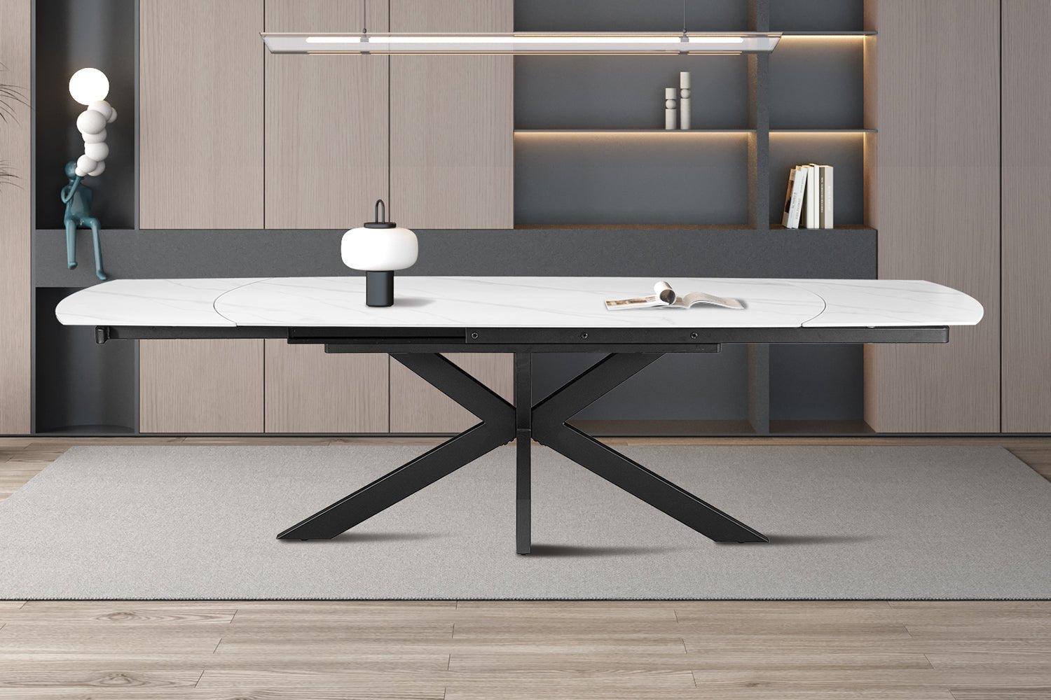Table extensible ARES ovale danoise - Maestria