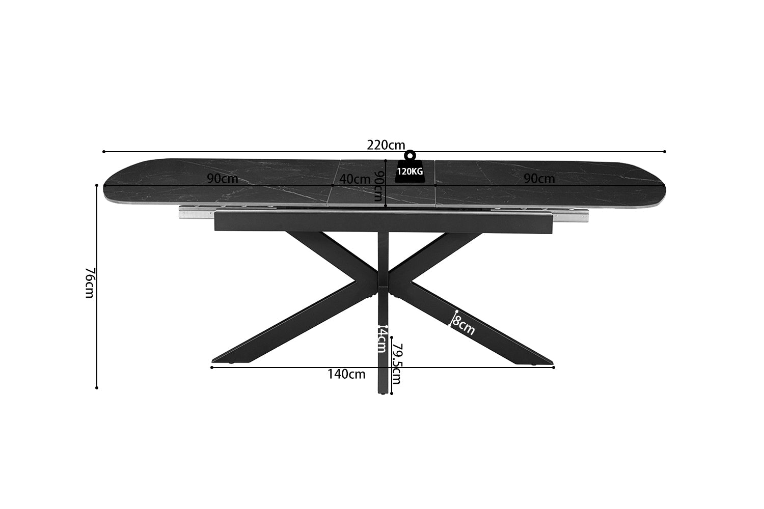 Table extensible HESTIA ovale danoise - Maestria