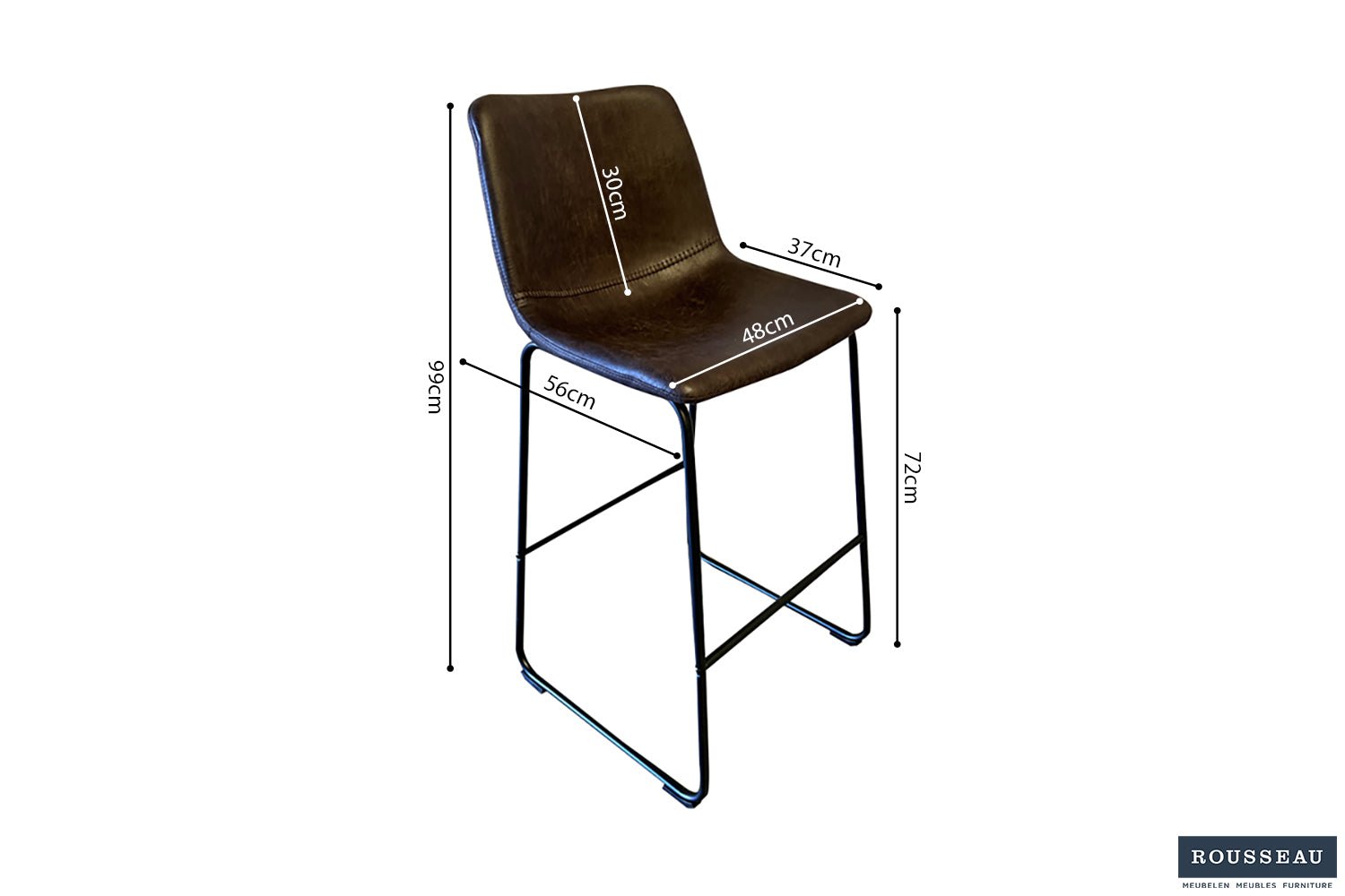 Tabouret de bar MANCIA - Maestria Meubles