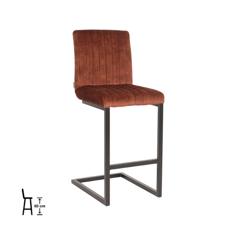 Tabouret de bar Milo Velours - Maestria